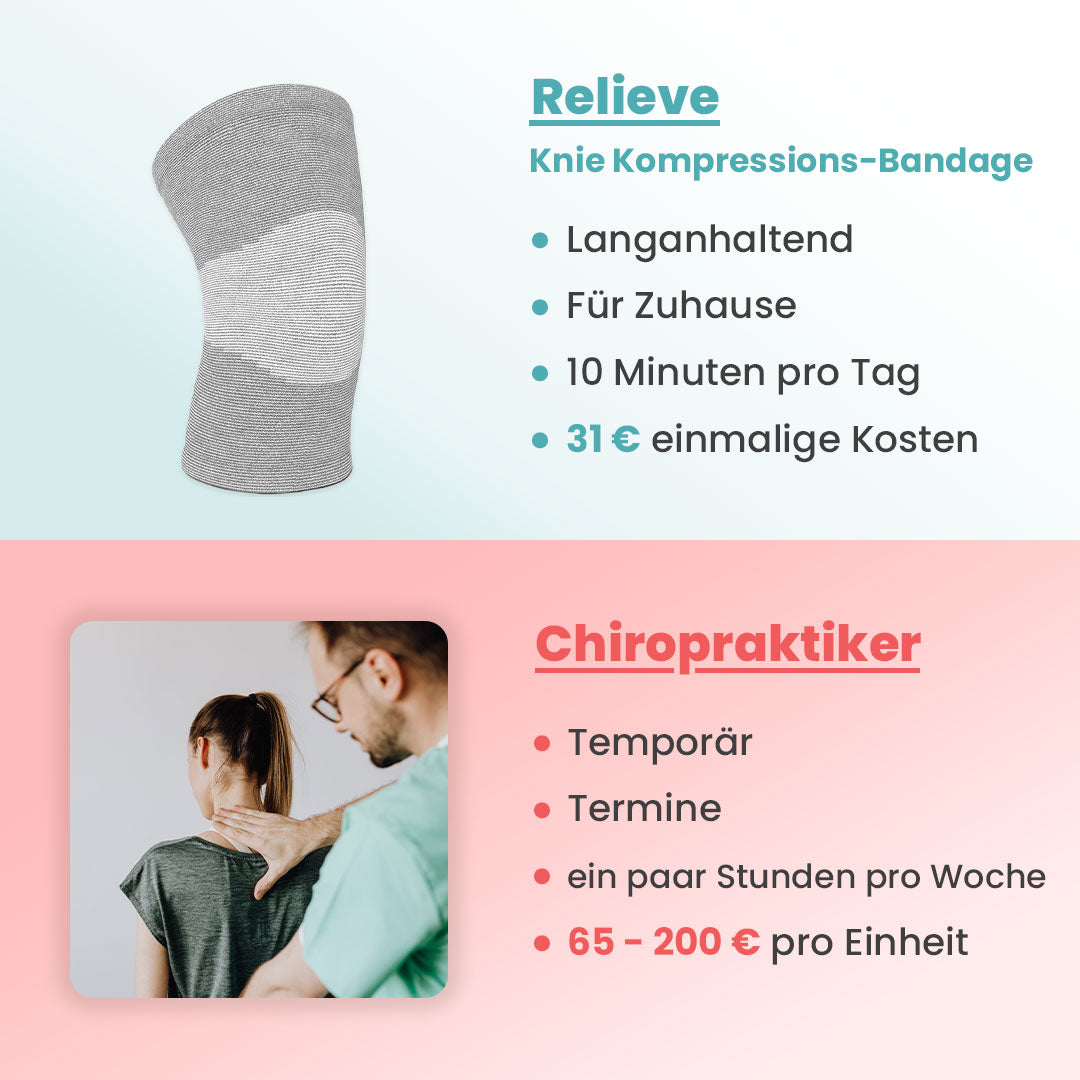 Relieve - Bambus Knie Kompressions-Bandage